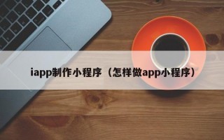 东至iapp制作小程序（怎样做app小程序）